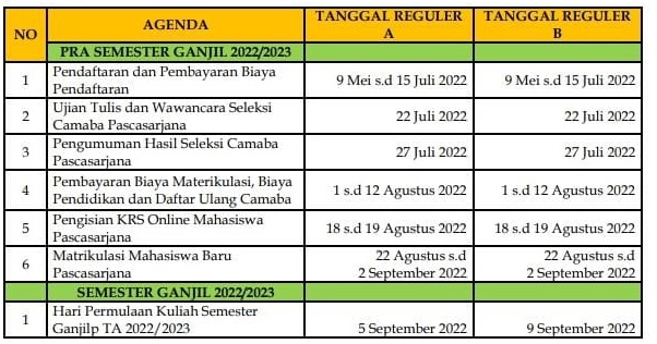 Jadwal