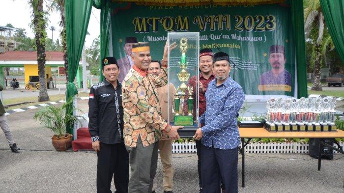 Kegiatan Selesai, Rektor Unimal Tutup MTQ ke-VIII dan Fakultas Hukum Raih Juara Umum